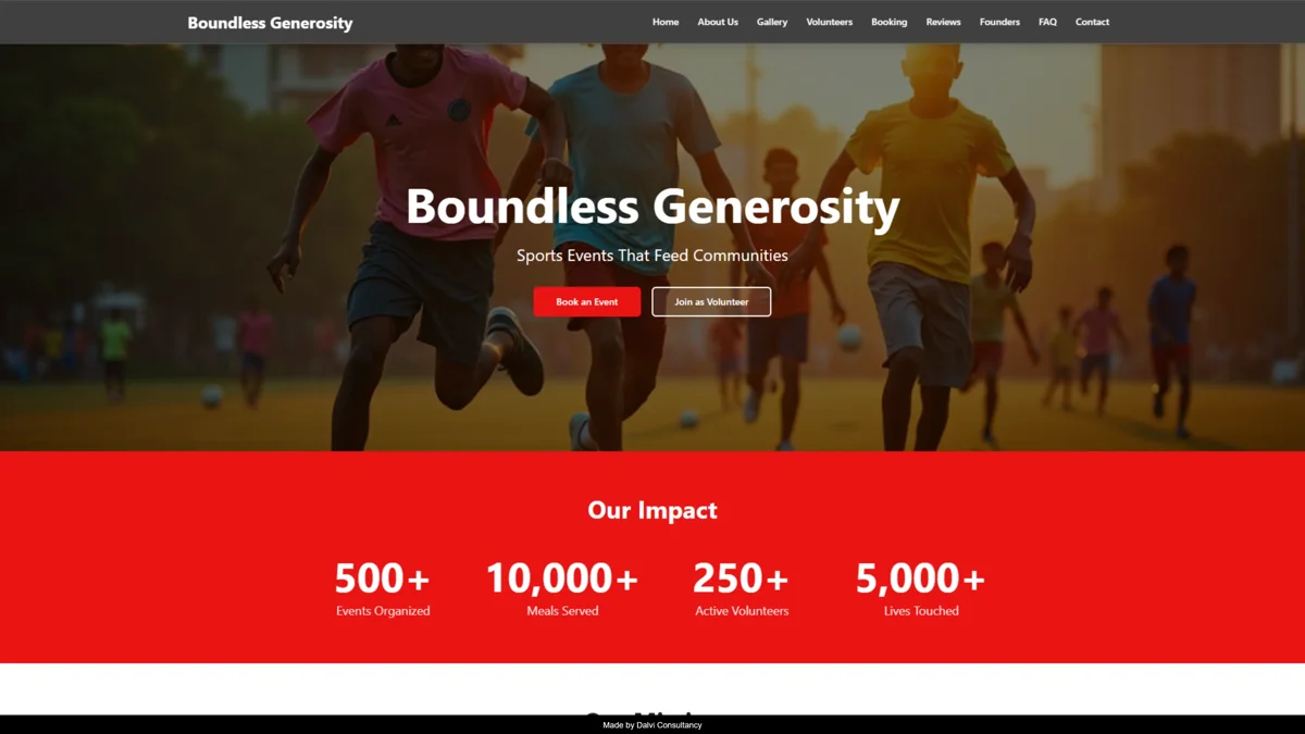 Boundless Generosity - Charity and Donation Platform