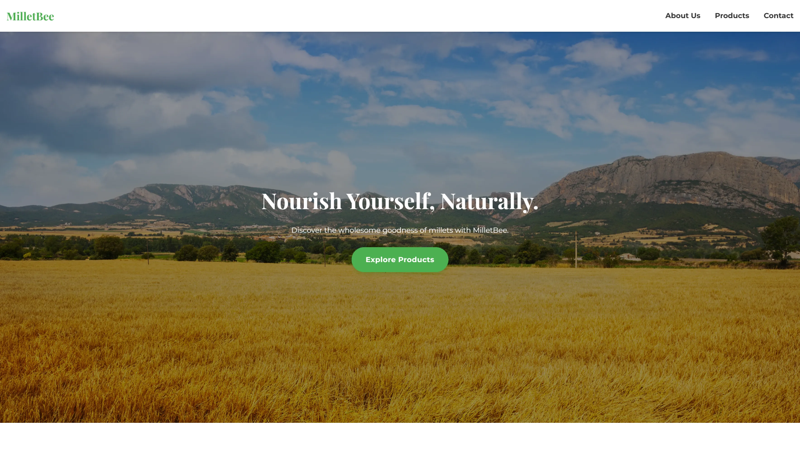 Millet Bee - Organic Millet Products E-commerce Store